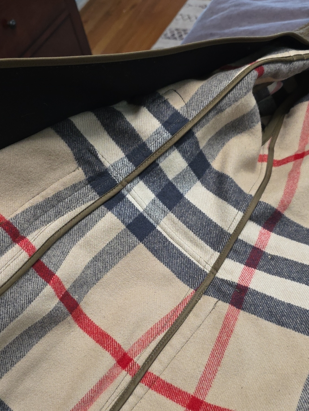 Burberry Brown Hooded Pea Coat - Picture 9 of 14
